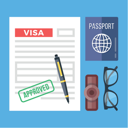 Devo levar cópia do visto do acompanhante de viagem para entrevista? 