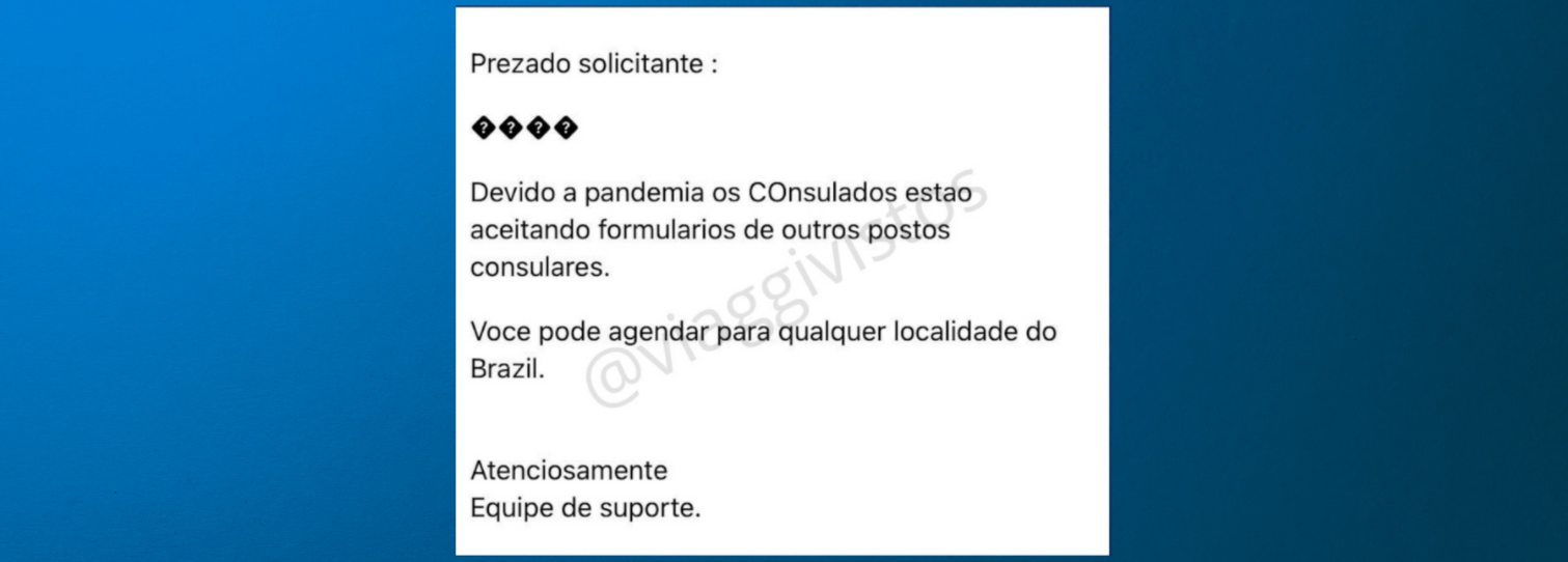 Posso ir em um consulado diferente do escolhido no DS160?