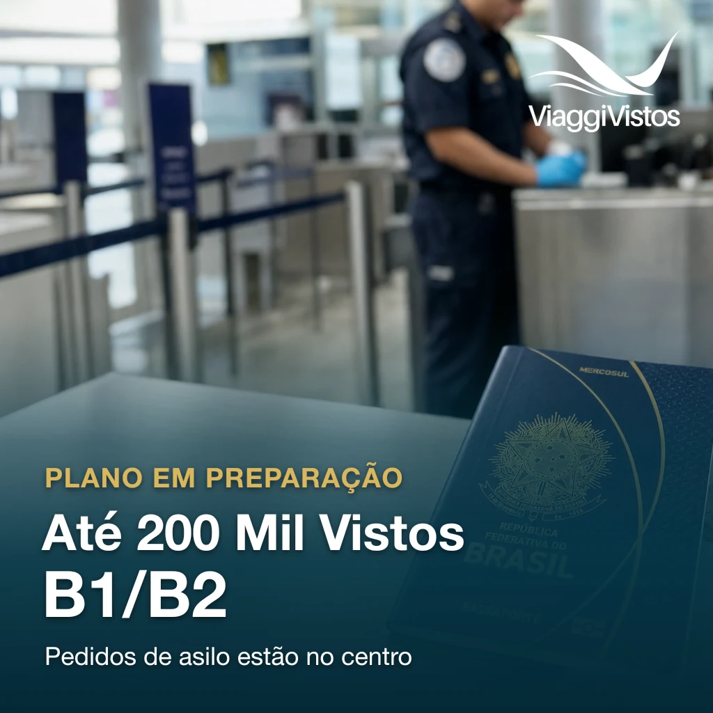 EUA preparam revogação de até 200 mil vistos B1/B2
