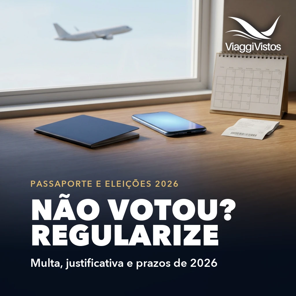 Quem não votou pode tirar passaporte? Multa, justificativa e prazos em 2026
